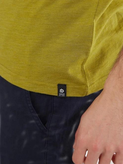 Fundango Jaggy Structured T-Shirt férfi rövid ujjú póló zöld színben 6