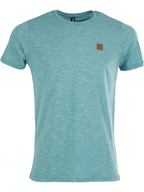 Fundango Jaggy Structured T-Shirt férfi rövid ujjú póló világoskék színben 7