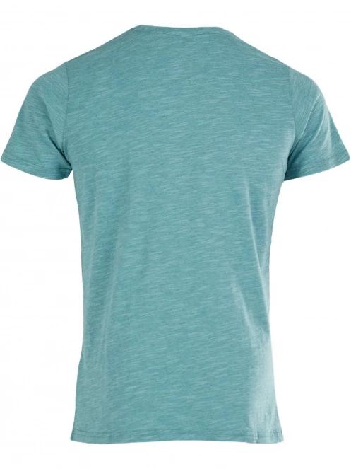 Fundango Jaggy Structured T-Shirt férfi rövid ujjú póló világoskék színben 8