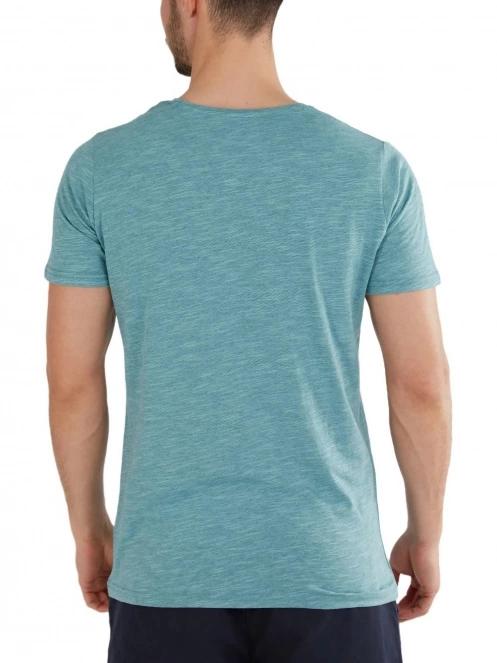 Fundango Jaggy Structured T-Shirt férfi rövid ujjú póló világoskék színben 3