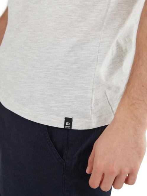 Fundango Jaggy Structured T-Shirt férfi rövid ujjú póló homok színben 6