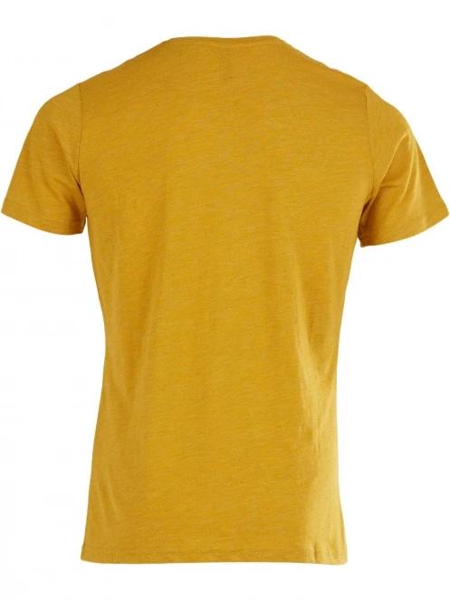 Fundango Jaggy Structured T-Shirt férfi rövid ujjú póló sárga színben 8