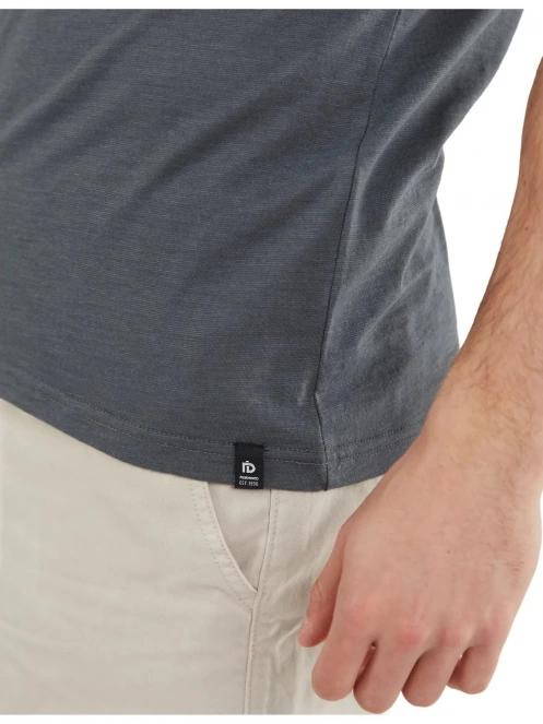 Fundango Jaggy Structured T-Shirt férfi rövid ujjú póló szürke színben 6