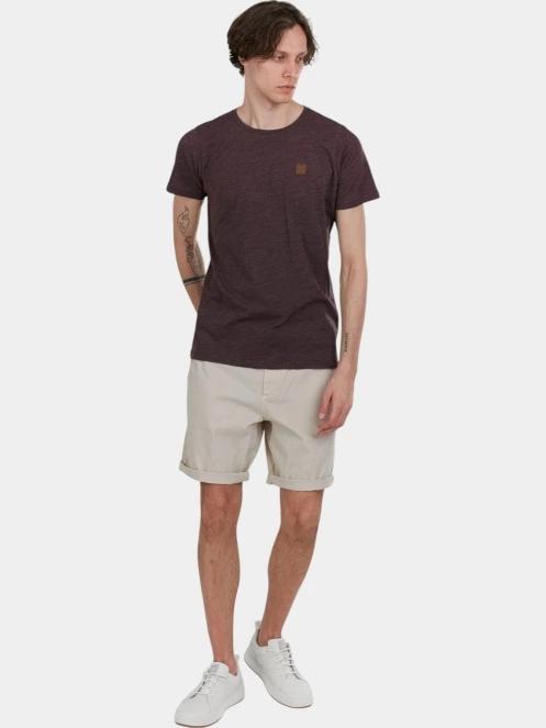 Fundango Jaggy Structured T-shirt férfi rövid ujjú póló piros színben 4