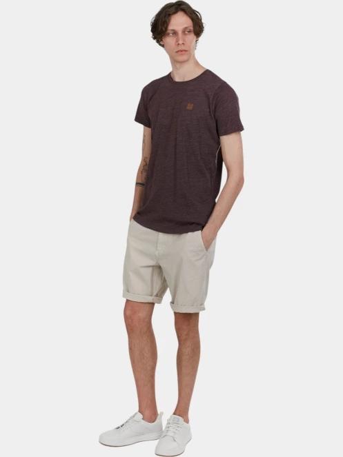 Fundango Jaggy Structured T-shirt férfi rövid ujjú póló piros színben 5