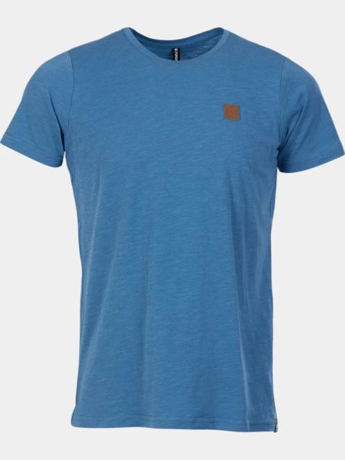 Fundango Jaggy Structured T-shirt férfi rövid ujjú póló kék színben 7