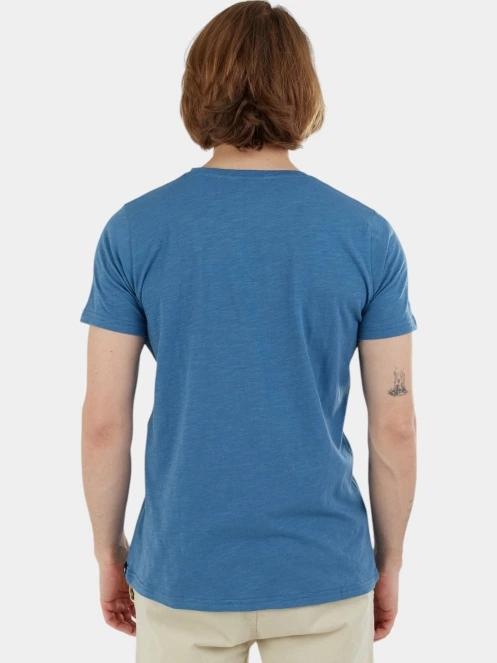Fundango Jaggy Structured T-shirt férfi rövid ujjú póló kék színben 3