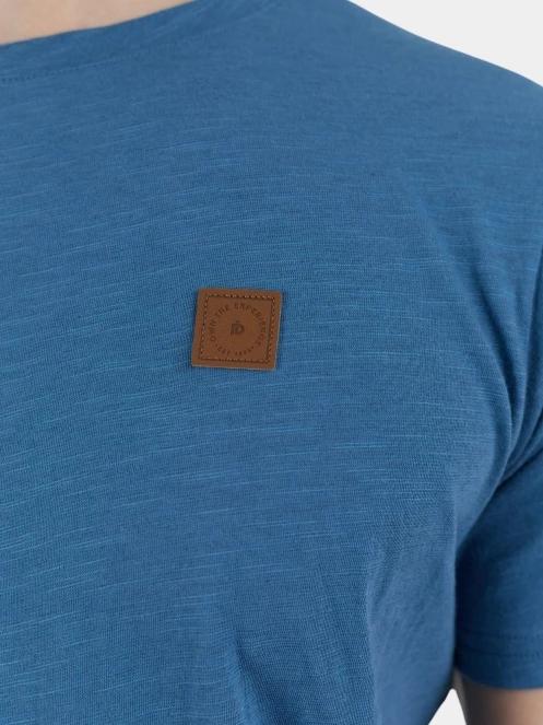 Fundango Jaggy Structured T-shirt férfi rövid ujjú póló kék színben 5