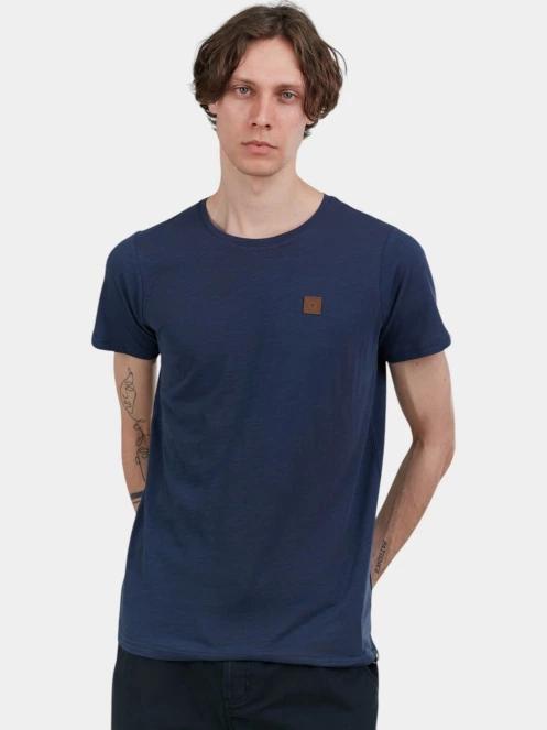 Fundango Jaggy Structured T-shirt férfi rövid ujjú póló sötétkék színben 2