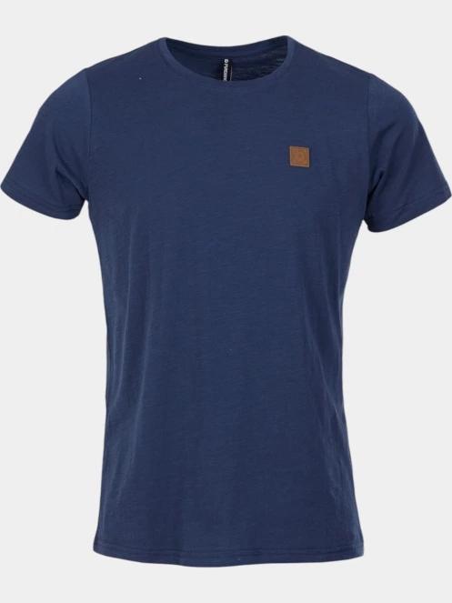 Fundango Jaggy Structured T-shirt férfi rövid ujjú póló sötétkék színben 7