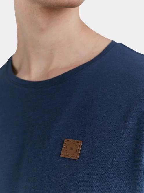 Fundango Jaggy Structured T-shirt férfi rövid ujjú póló sötétkék színben 5