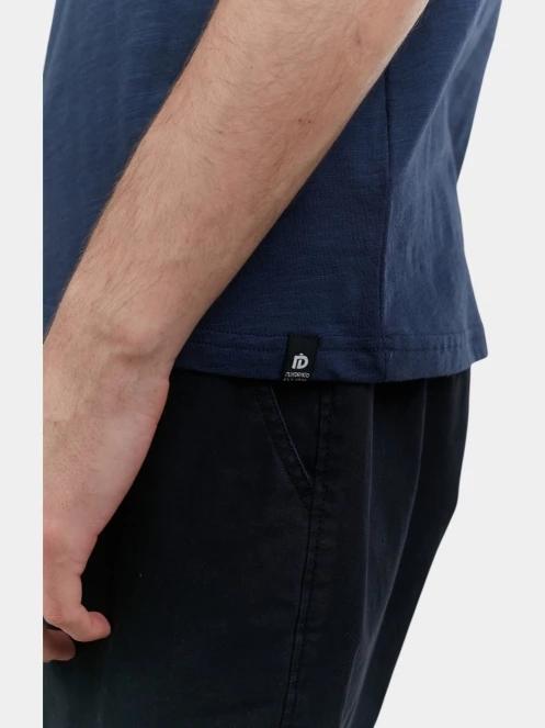 Fundango Jaggy Structured T-shirt férfi rövid ujjú póló sötétkék színben 6