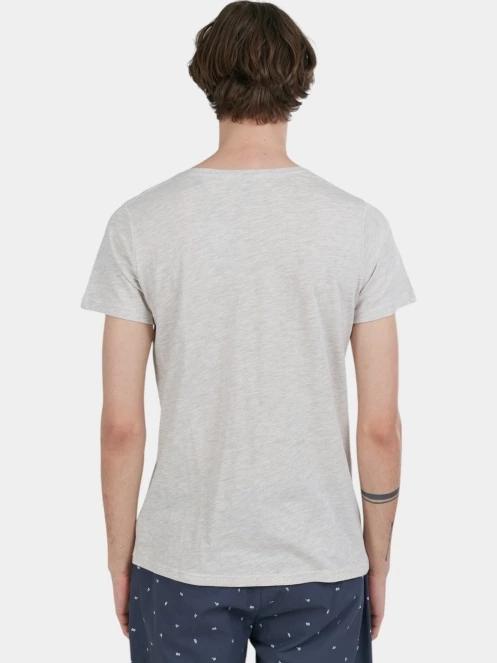 Fundango Jaggy Structured T-shirt férfi rövid ujjú póló homok színben 3