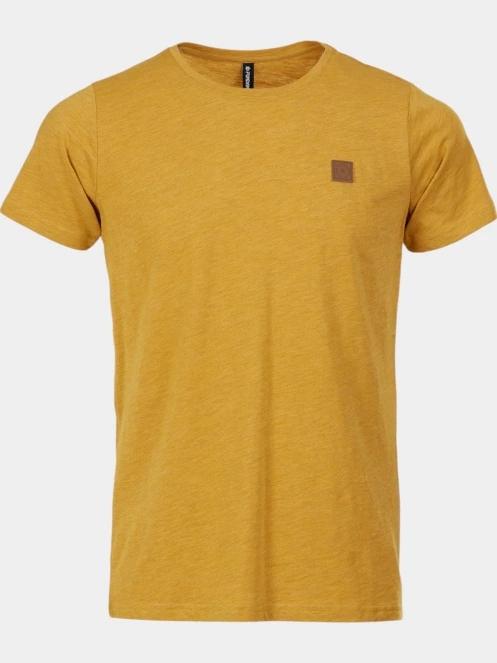 Fundango Jaggy Structured T-shirt férfi rövid ujjú póló sárga színben 7
