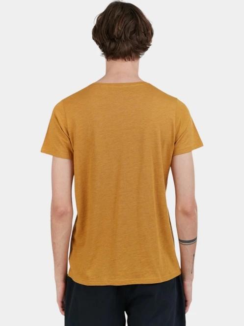 Fundango Jaggy Structured T-shirt férfi rövid ujjú póló sárga színben 3