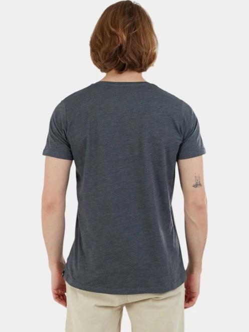 Fundango Jaggy Structured T-shirt férfi rövid ujjú póló szürke színben 3
