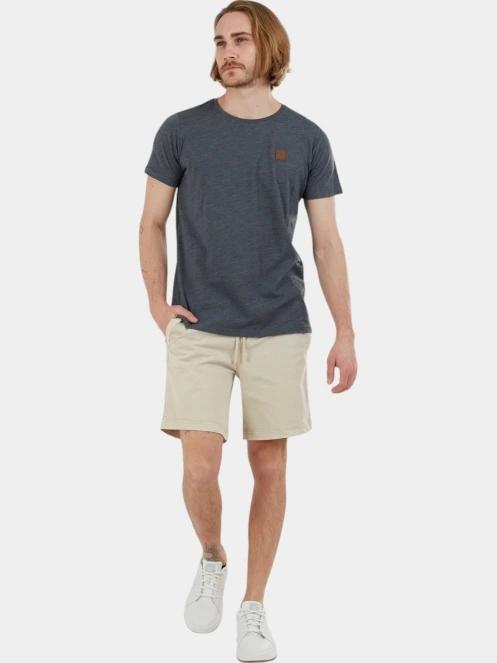 Fundango Jaggy Structured T-shirt férfi rövid ujjú póló szürke színben 4