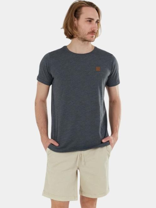 Fundango Jaggy Structured T-shirt férfi rövid ujjú póló szürke színben 5