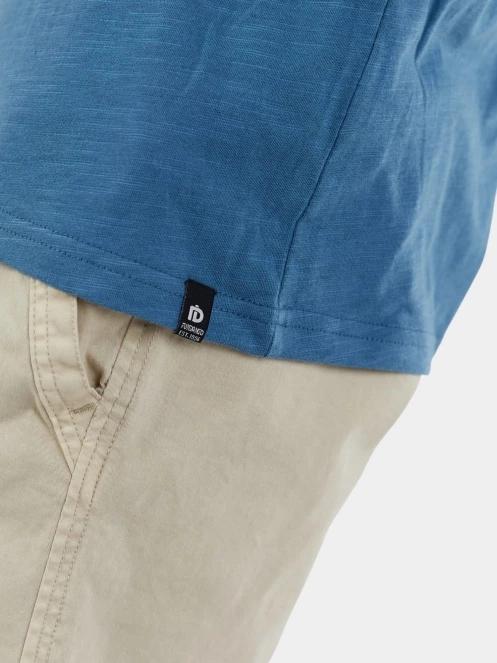 Fundango Jaggy Structured T-shirt férfi rövid ujjú póló kék színben 6