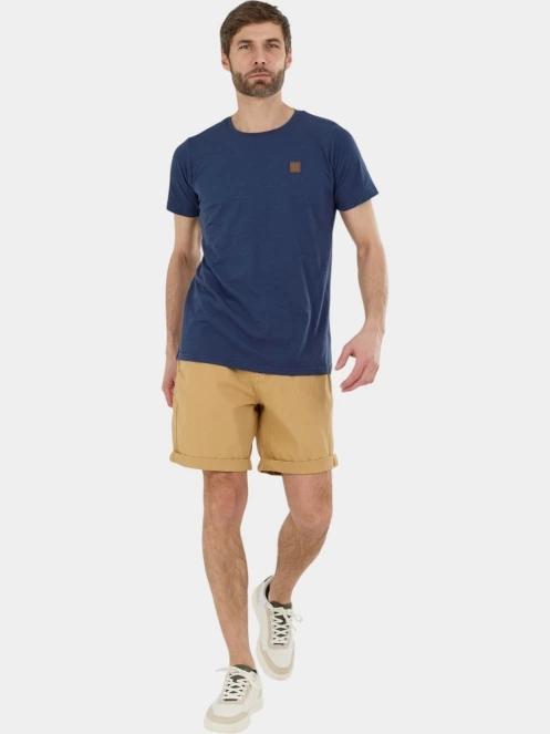 Fundango Jaggy Structured T-shirt férfi rövid ujjú póló sötétkék színben 4