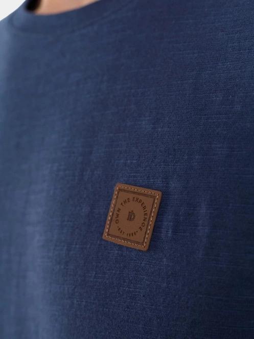 Fundango Jaggy Structured T-shirt férfi rövid ujjú póló sötétkék színben 6