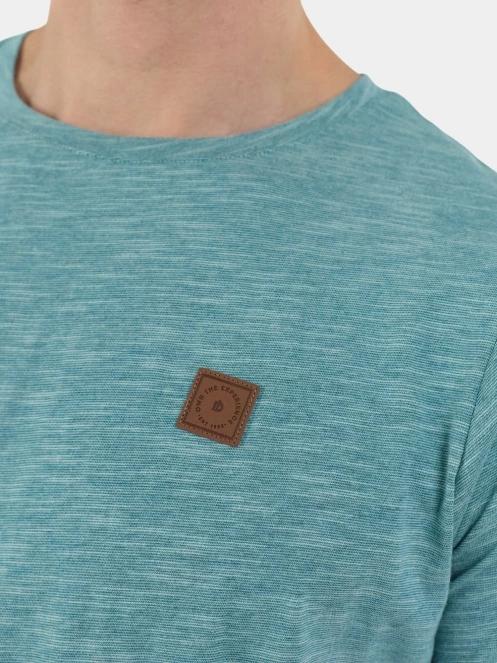 Fundango Jaggy Structured T-shirt férfi rövid ujjú póló zöld színben 6