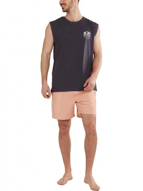 Fundango Glader Tank-T férfi rövid ujjú póló fekete színben 4