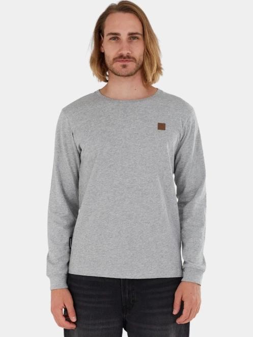 Fundango Justin Longsleeve T-shirt férfi hosszú ujjú póló szürke színben 2