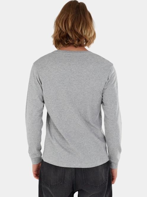 Fundango Justin Longsleeve T-shirt férfi hosszú ujjú póló szürke színben 3