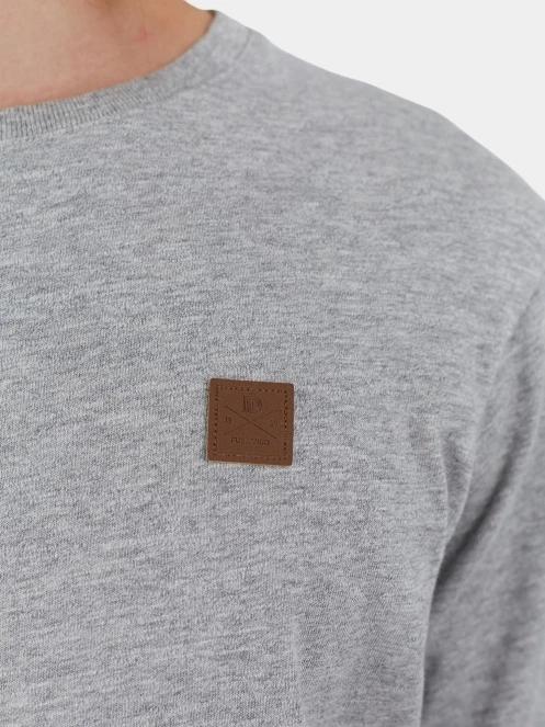 Fundango Justin Longsleeve T-shirt férfi hosszú ujjú póló szürke színben 5