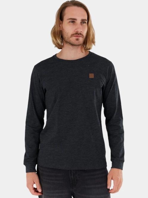 Fundango Justin Longsleeve T-shirt férfi hosszú ujjú póló fekete színben 2
