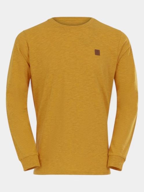 Fundango Justin Longsleeve T-shirt férfi hosszú ujjú póló sárga színben 8