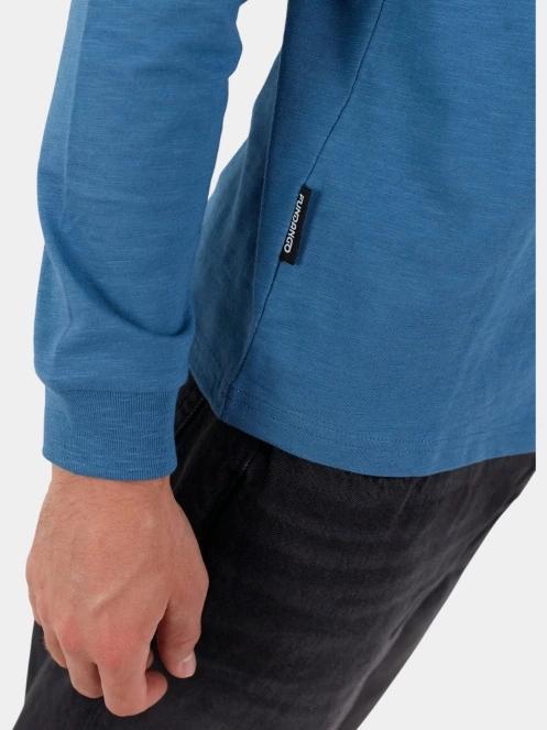 Fundango Justin Longsleeve T-shirt férfi hosszú ujjú póló kék színben 7