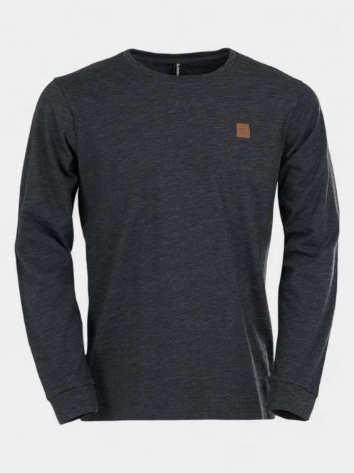 Fundango Justin Longsleeve T-shirt férfi hosszú ujjú póló fekete színben 7