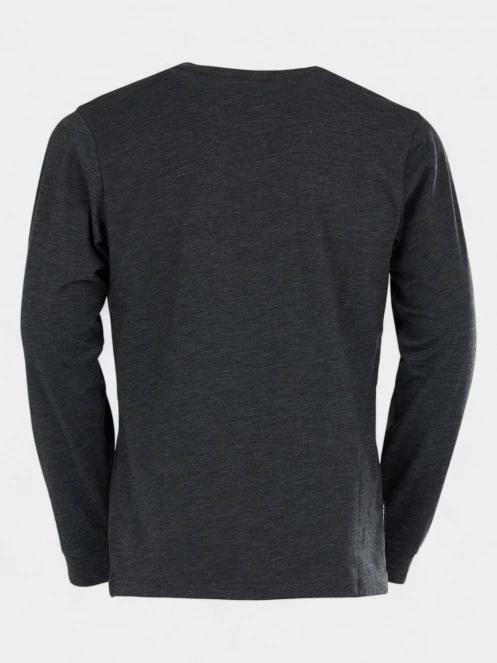 Fundango Justin Longsleeve T-shirt férfi hosszú ujjú póló fekete színben 8