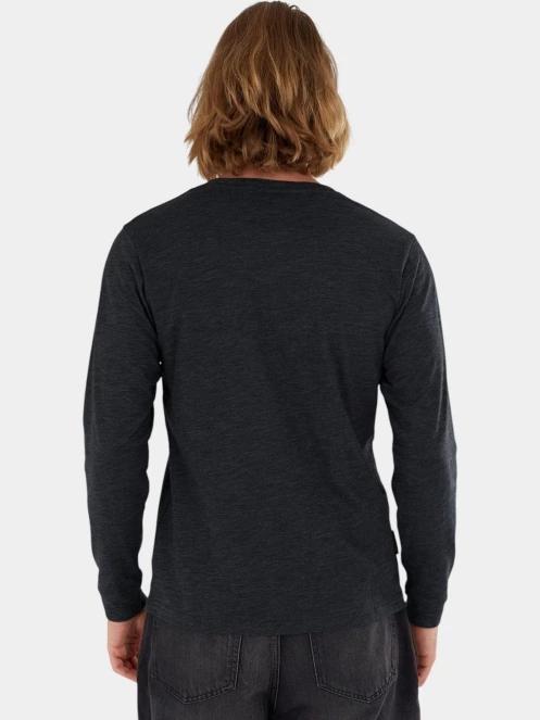 Fundango Justin Longsleeve T-shirt férfi hosszú ujjú póló fekete színben 3