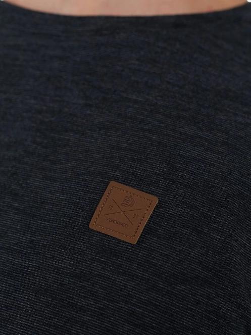 Fundango Justin Longsleeve T-shirt férfi hosszú ujjú póló fekete színben 5