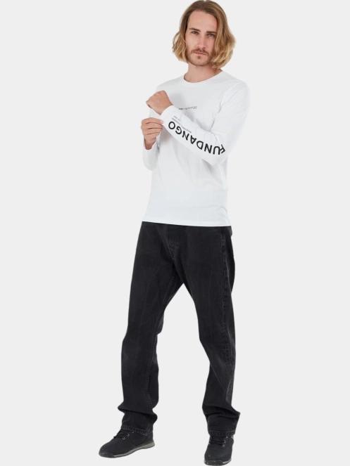 Fundango Long-T Longsleeve T-shirt férfi hosszú ujjú póló fehér színben 4