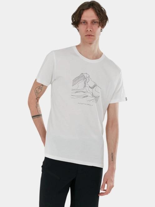 Fundango Mountain Graphic-T férfi rövid ujjú póló fehér színben 2