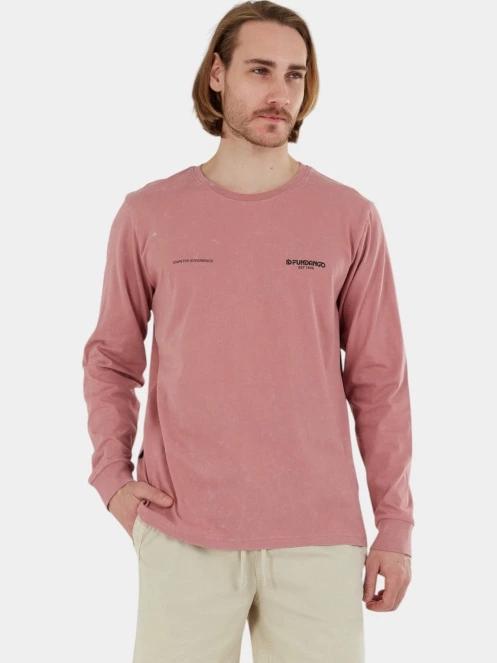 Fundango Surfer Graphic-T férfi hosszú ujjú póló rózsaszín színben 2