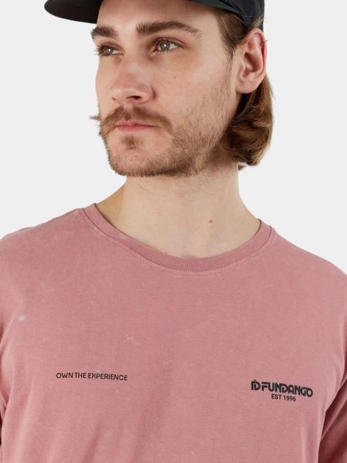 Fundango Surfer Graphic-T férfi hosszú ujjú póló rózsaszín színben 5