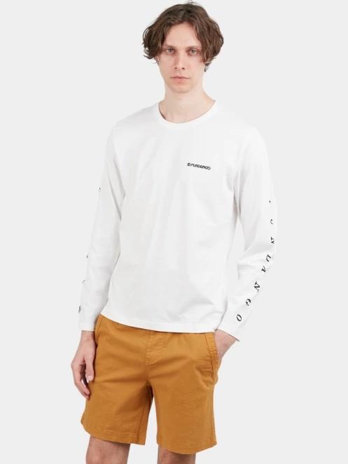 Fundango Essential Graphic Long-T férfi hosszú ujjú póló fehér színben 5