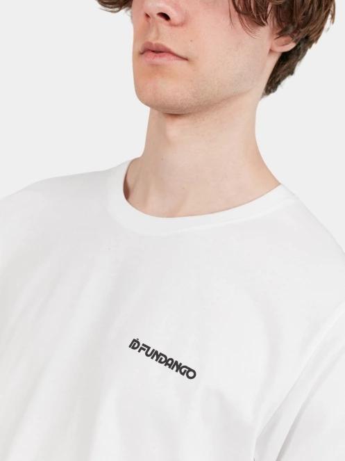 Fundango Essential Graphic Long-T férfi hosszú ujjú póló fehér színben 6