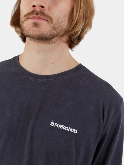 Fundango Essential Graphic Long-T férfi hosszú ujjú póló fekete színben 6