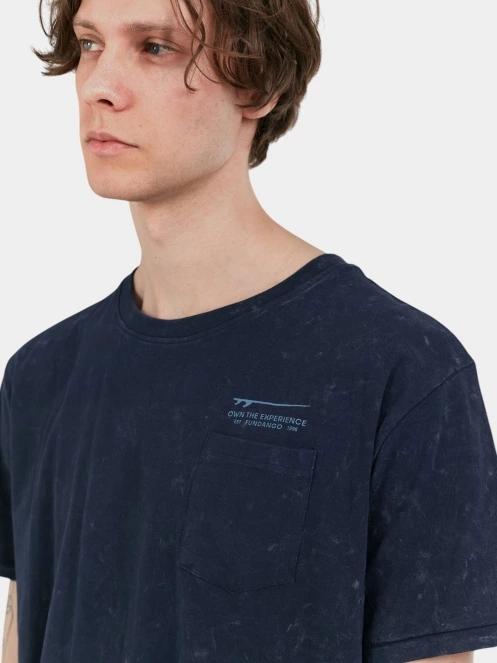 Fundango Dane Surf Pocket-T férfi rövid ujjú póló sötétkék színben 7