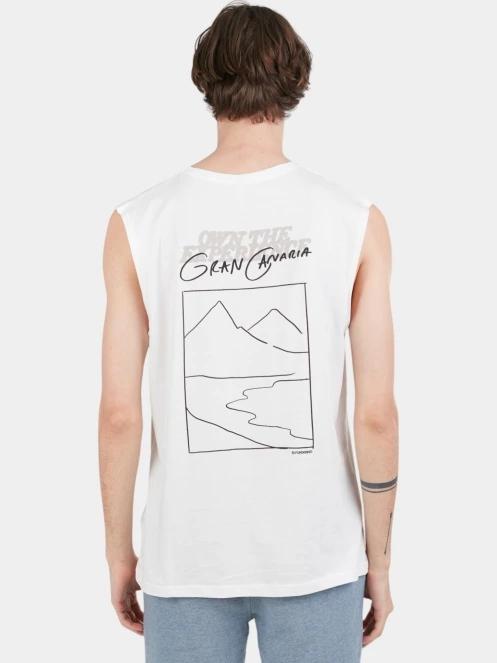 Fundango Alon Surf Tank-T férfi atléta fehér színben 3