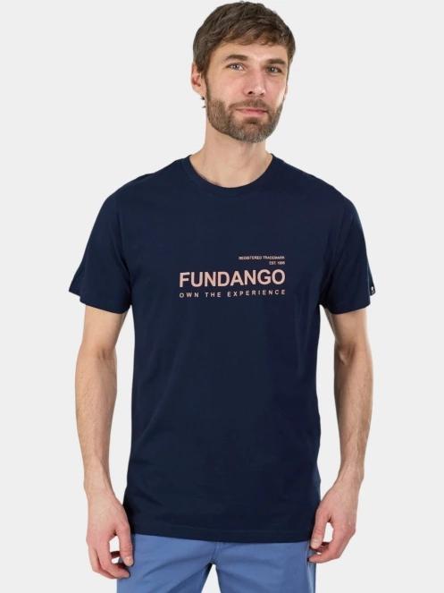 Fundango Vital Graphic-T férfi rövid ujjú póló sötétkék színben 5