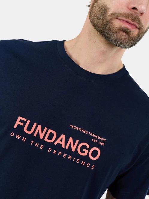 Fundango Vital Graphic-T férfi rövid ujjú póló sötétkék színben 6