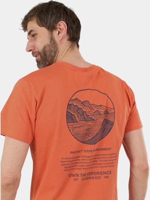 Fundango Montes Graphic-T férfi rövid ujjú póló piros színben 6