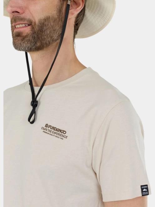 Fundango Montes Graphic-T férfi rövid ujjú póló homok színben 8